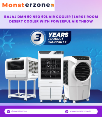 Bajaj DMH 90 Neo 90L Air Cooler | Large Room Desert Cooler with Powerful Air Throw